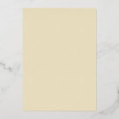 金ゴールド開花招待状 箔招待状 (裏面)