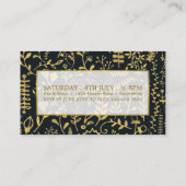 金ゴールド防保フローラ入学チケット エンクロージャーカード (裏面)