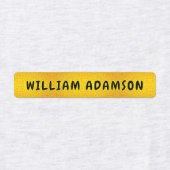 金ゴールド防水長姓 | 高級衣料 ラベル (デザイン1)