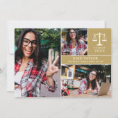 金ゴールド院写真法科卒業会 招待状 (正面)