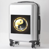 金ゴールド陰陽オンブラック シール (スーツケース)
