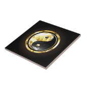 金ゴールド陰陽オンブラック タイル (側面)