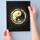 金ゴールド陰陽オンブラック チラシ (手)