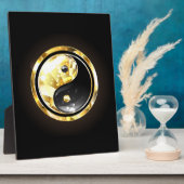 金ゴールド陰陽オンブラック フォトプラーク (側面)