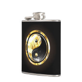 金ゴールド陰陽オンブラック フラスク (左)