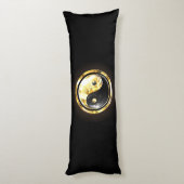 金ゴールド陰陽オンブラック ボディピロー (裏面 (縦))