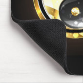 金ゴールド陰陽オンブラック マウスパッド (コーナー)