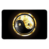 金ゴールド陰陽オンブラック マグネット (横)