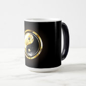 金ゴールド陰陽オンブラック モーフィングマグカップ (正面右)