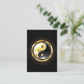 金ゴールド陰陽オンブラック 割引カード (スタンド正面)