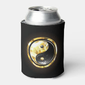 金ゴールド陰陽オンブラック 缶クーラー (缶正面)