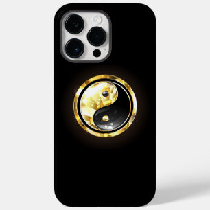 金ゴールド陰陽オンブラック Case-Mate iPhone 14 PRO MAXケース