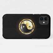 金ゴールド陰陽オンブラック Case-Mate iPhoneケース (裏面(横))