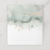 金ゴールド離れとユーカリプタス結婚グリーンリー プレイスカード (外部開封)