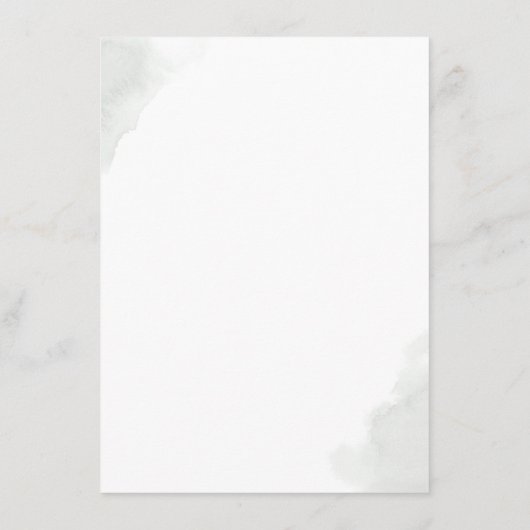 金ゴールド離れとユーカリプトゥス結婚グリーンリーの詳細 エンクロージャーカード (裏面)