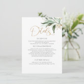 金ゴールド離れとユーカリプトゥス結婚グリーンリーの詳細 エンクロージャーカード (スタンド正面)