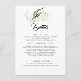 金ゴールド離れとユーカリプトゥス結婚グリーンリーの詳細 エンクロージャーカード