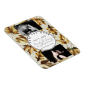 金ゴールド離れアモンドベージュクリーム秋保存日 マグネット (右側)