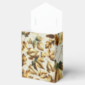 金ゴールド離れアモンドベージュグラム秋の結婚式 フェイバーボックス (オープン)