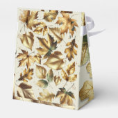 金ゴールド離れアモンドベージュグラム秋の結婚式 フェイバーボックス (裏面サイド)