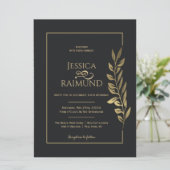 金ゴールド離れスモダンク結婚ロ 招待状 (スタンド正面)