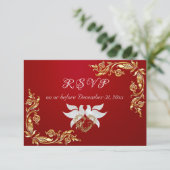 金ゴールド離れフレームオンクリムゾン 出欠カード (スタンド正面)