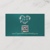 金ゴールド離れフレームオンティール（緑がかった色）、QRコード エンクロージャーカード (裏面)