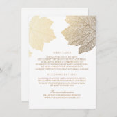 金ゴールド離れホワ結婚イトの詳細 – 情報 エンクロージャーカード (正面/裏面)