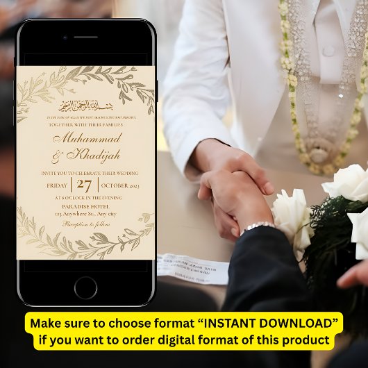 金ゴールド離れムリ華美ズム結婚式招待状ニカ 招待状