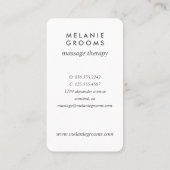 金ゴールド離れロゴ縦型ウェルネスマッサージヨガ 名刺 (裏面)