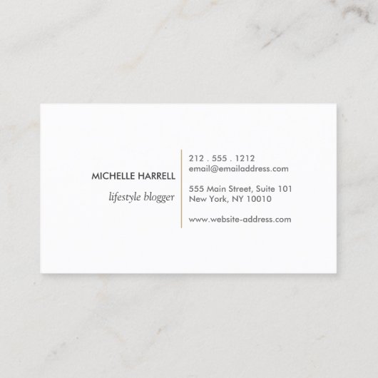 金ゴールド離れロゴ 名刺 (裏面)