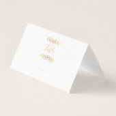 金ゴールド離れ効果表ナンバーカード (正面)