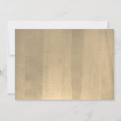 金ゴールド離れ白サンキューカード 招待状 (裏面)