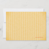 金ゴールド離れ秋パーティーお祝い招待状 招待状 (裏面)