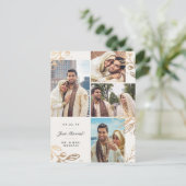 金ゴールド離れ4写真結婚の発表 案内ポストカード (スタンド正面)