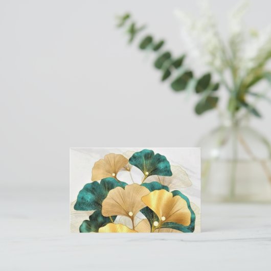 金ゴールド離れ 名刺 (スタンド正面)