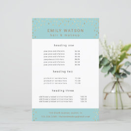 金ゴールド雨フェイク滴箔サービスと価格フライヤー