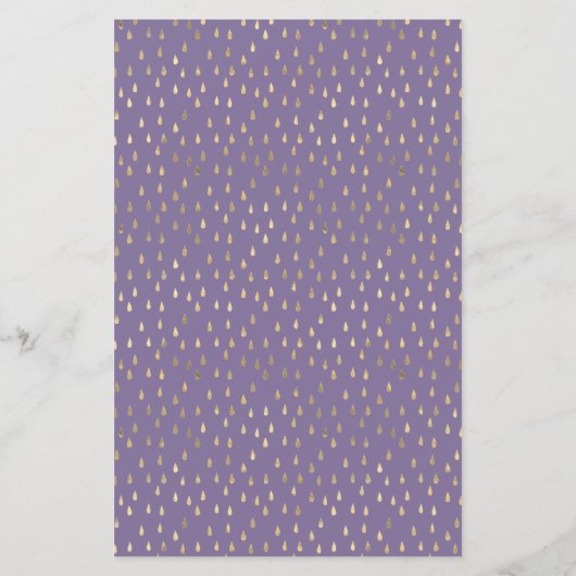 金ゴールド雨フェイク滴箔サービスと価格フライヤー (裏面)