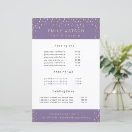 金ゴールド雨フェイク滴箔サービスと価格フライヤー