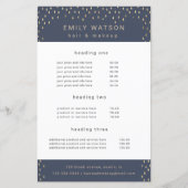 金ゴールド雨フェイク滴箔サービスと価格フライヤー (正面)