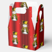 金ゴールド雪だるまオン赤 フェイバーボックス (オープン)