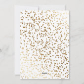 金ゴールド雪の水の色レッドトラッククリスマスツリー シーズンカード (裏面)