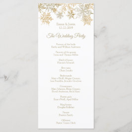 金ゴールド雪エレガント雪の冬クリスマスラックカード プログラム