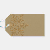 金ゴールド雪フェイク片グリッターきらきら光る ギフトタグ (裏面横)