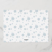 金ゴールド雪メリー片リトルクリスマス4枚 箔シーズンカード (裏面)