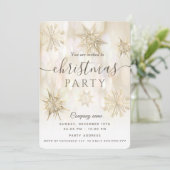 金ゴールド雪企業の雪パーティー 招待状 (スタンド正面)