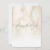 金ゴールド雪企業の雪パーティー 招待状 (裏面)