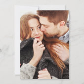 金ゴールド雪片フォトウィンターウェディング 招待状 (裏面)