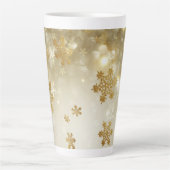 金ゴールド雪片 カフェラテマグ (正面)