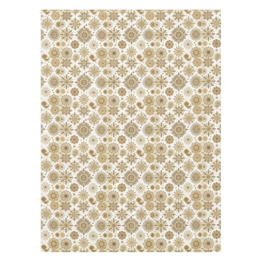 金ゴールド雪 テーブルクロス (正面)